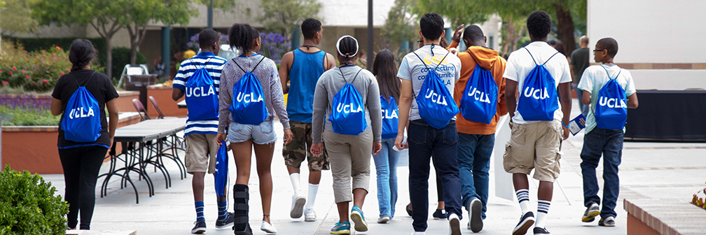 Students with backpacks